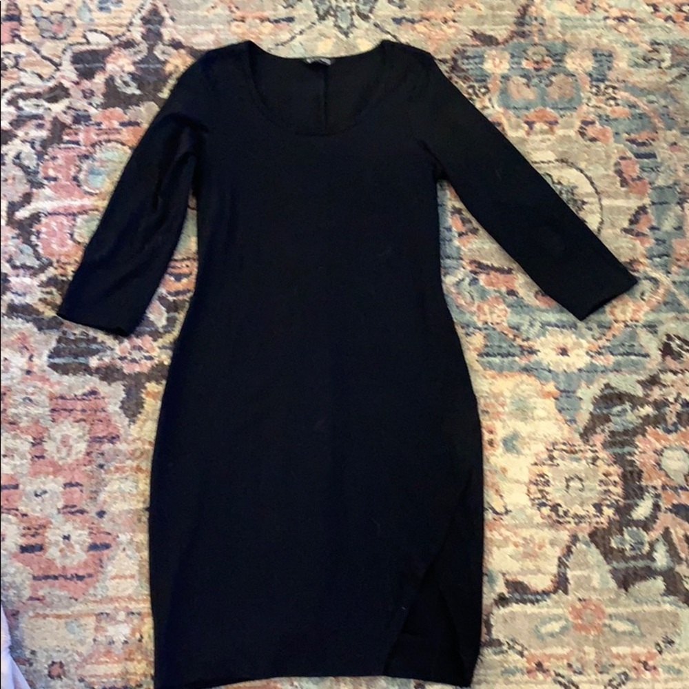 Express black fitted dress